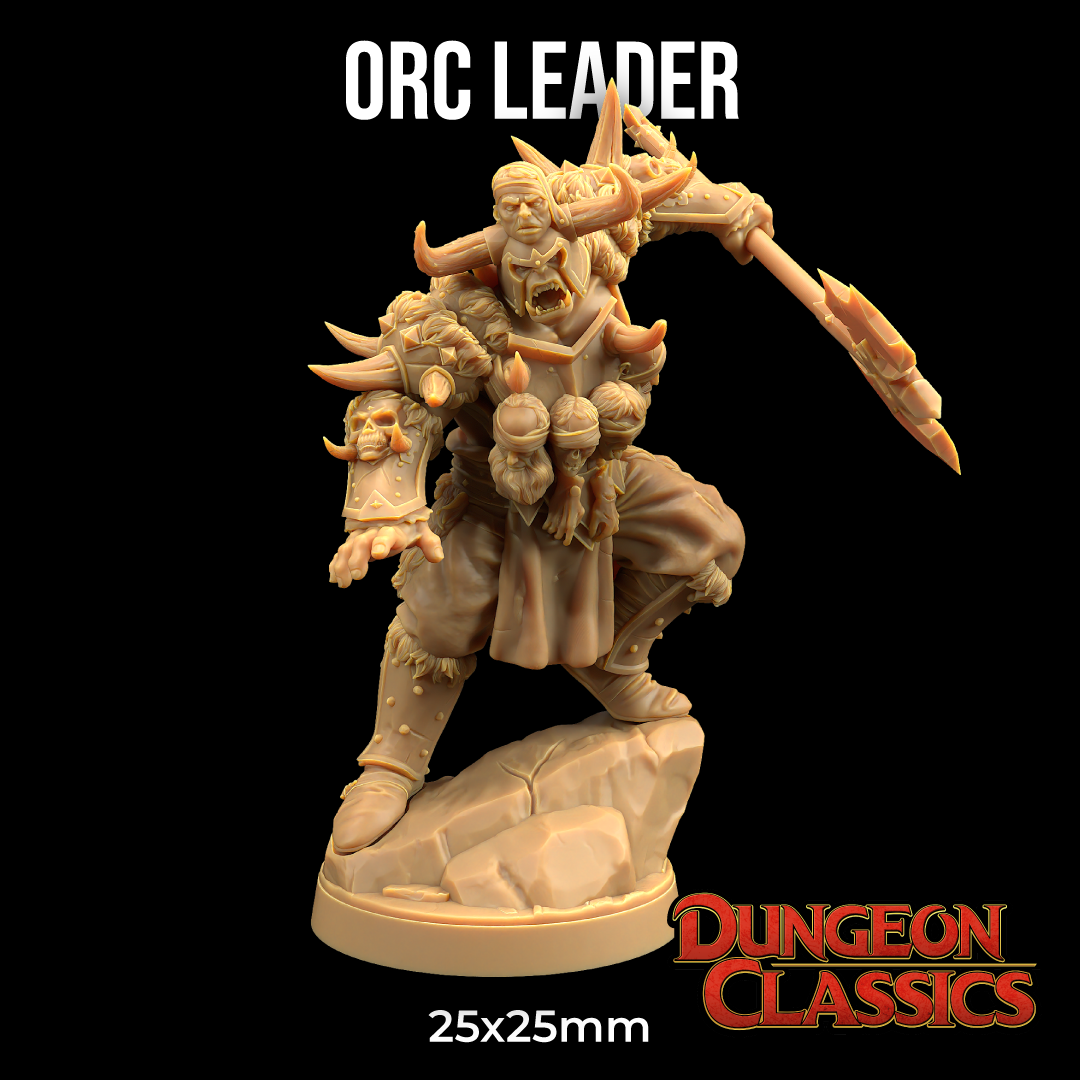 Orc Leader | PRESUPPORTED | Dungeon Classics